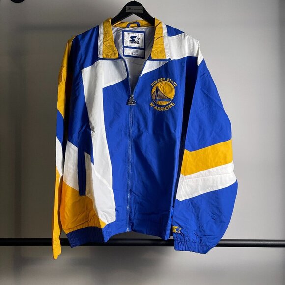 Men's Starter Golden State Warriors lightweight Jacket XL-2XL - Picture 1 of 4